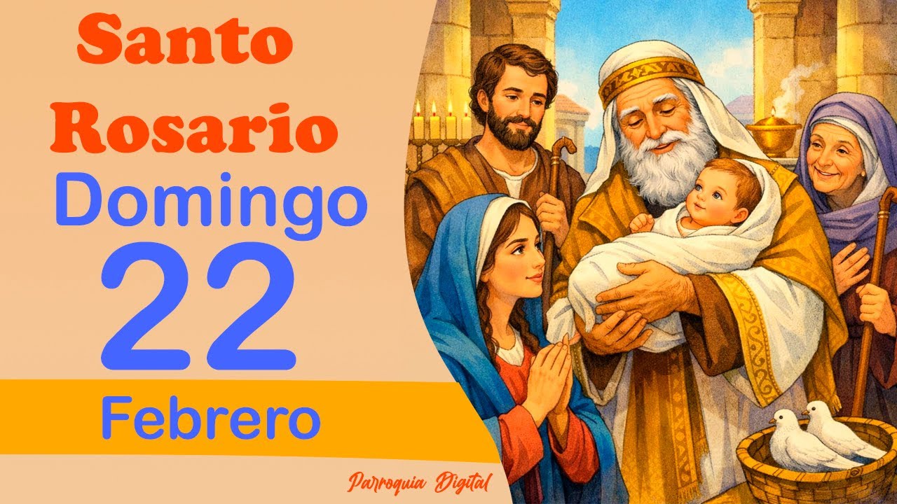 🌹 Rosario de Hoy Domingo 22 de Febrero del 2026🙏🕊️ - YouTube