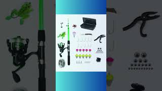 Kit Pesca Completo Vara + Molinete + Caixa Itens boia anzol alicate canivete kit Barato