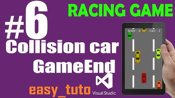 6 Collision Car GameEnd | Racing Game | Visual Studio | Beginners Full Tutorial HD