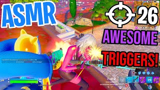 ASMR Gaming 😴 Fortnite AMAZING Relaxing Triggers + Mouth Sounds 🎮🎧 Controller Sounds + Whispering 💤