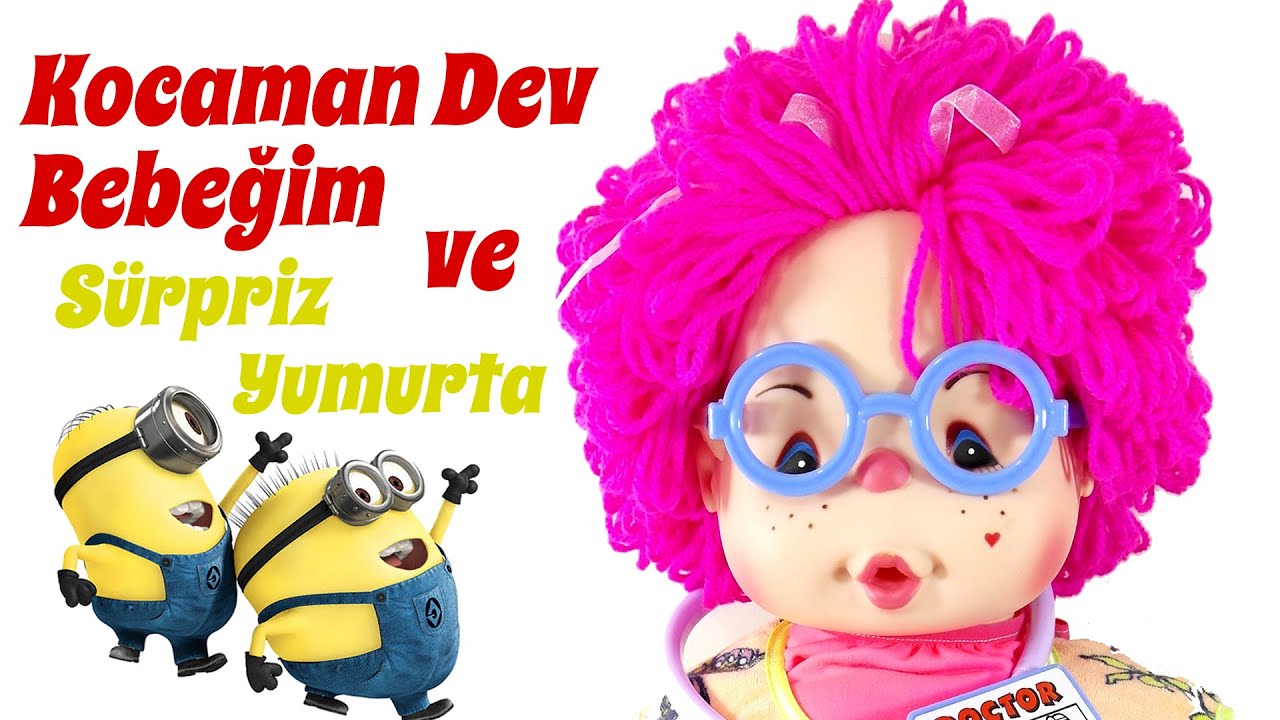 Dev Oyuncak Bebek ve Kinder Surprise Sürpriz Yumurta Açımı