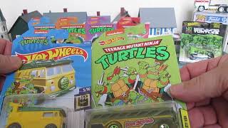 TMNT Party Wagon Surfin' School Bus Hot Wheels Toy Unboxing Review