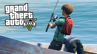 GTA 5 CHILD MOD #4 - vado a PESCARE CON PAPÀ!