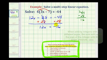 Ex 2:  Solve an Equation with Parentheses