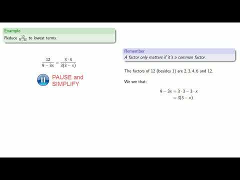 Simplifying Rational Expressions,