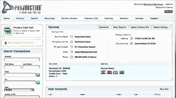 Settings & User Management with PayJunction