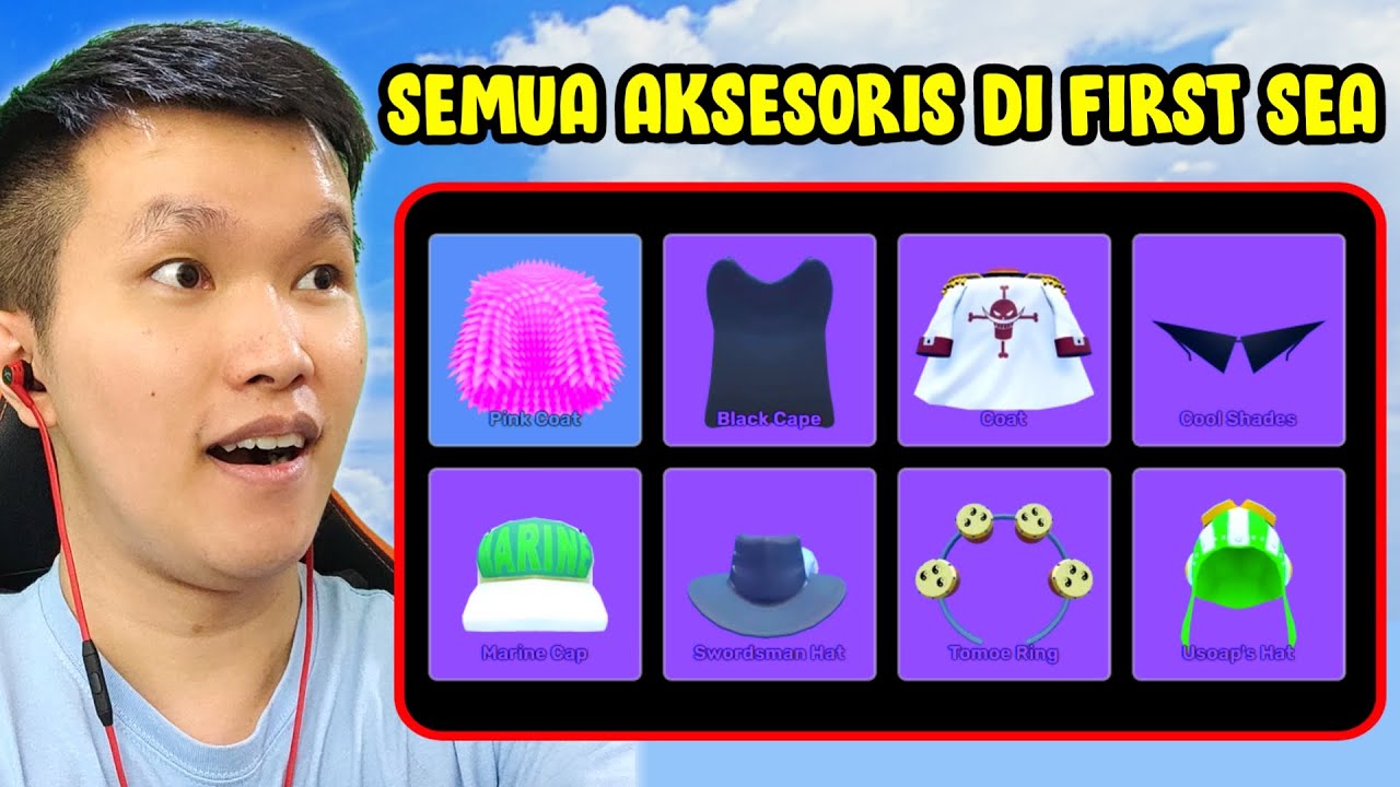 CARA DAPETIN SEMUA AKSESORIS ITEM DI FIRST SEA BLOX FRUITS! - Roblox ...