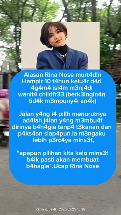Alasan Rina nose keluar dari agama Islam #shorts #artis
