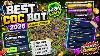 THE NEWEST AND BEST CLASH OF CLANS BOT IS HERE! | Advanced Features | Maximum Account Protection screenshot 4