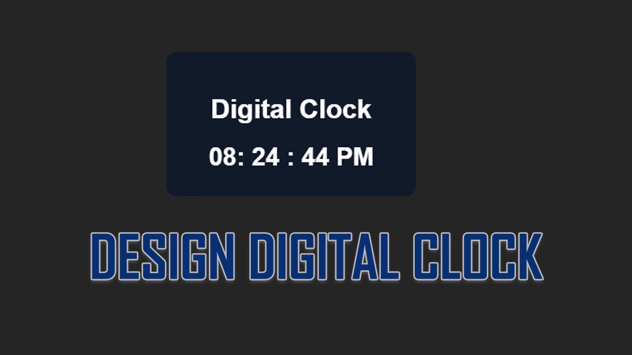 Design Digital Clock | #webdevelopment #webdesign | @mswminthn | # ...
