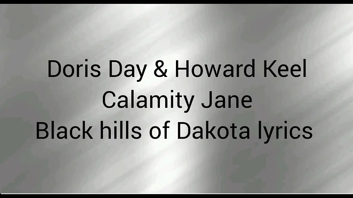 Calamity Jane (Doris Day & Howard Keel) - Black hi...