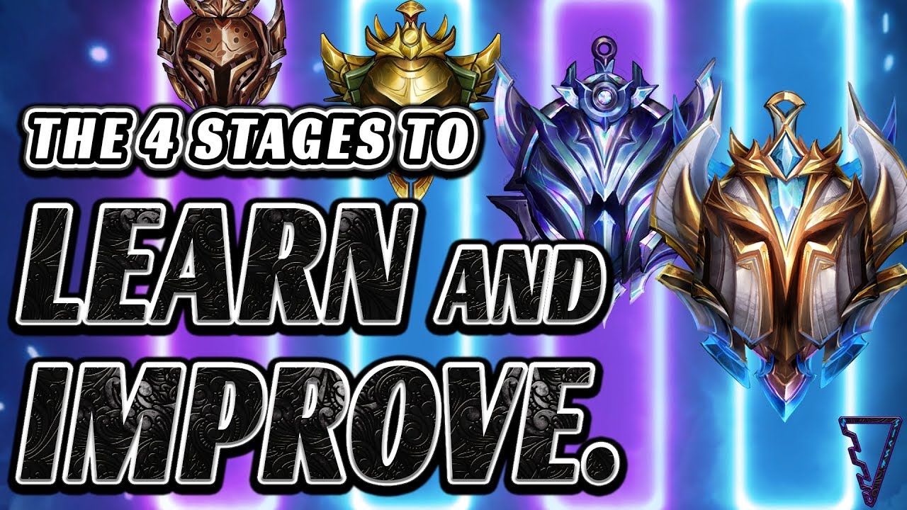 best way to learn league of legends The 4 Stages To Learn & Improve (All Roles - Season 9)