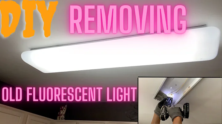 How to remove kitchen fluorescent light. DIY