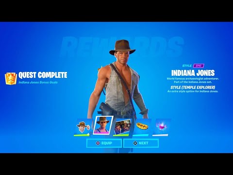 Fortnite Complete 'Indiana Jones' Quests Guide - How to Unlock All Indiana Jones Rewards