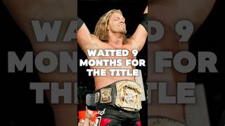 Edge waited 9 months to become WWE champion in under two minutes #wwe #wrestling #shorts