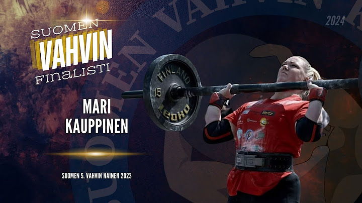 Mari Kauppinen |  Suomen Vahvin Nainen 2024 Finaali