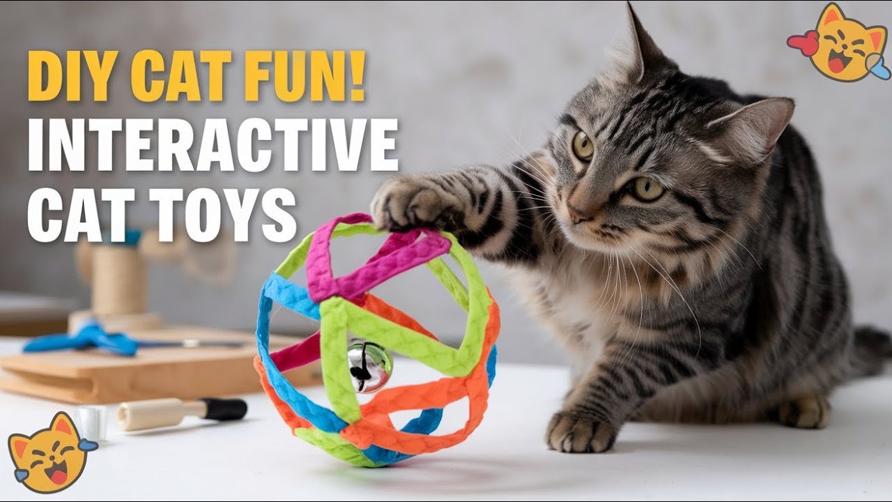 Make Your Own Interactive Cat Toys – No Special Tools Needed! - YouTube