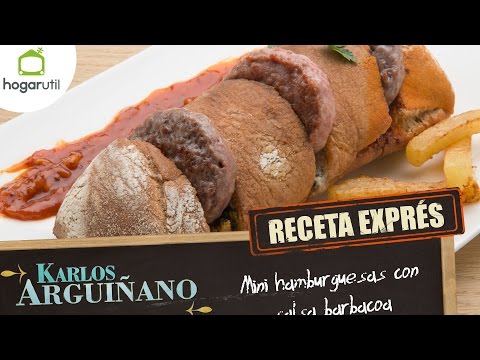 Receta Exprés:Mini hamburguesas con salsa barbacoa