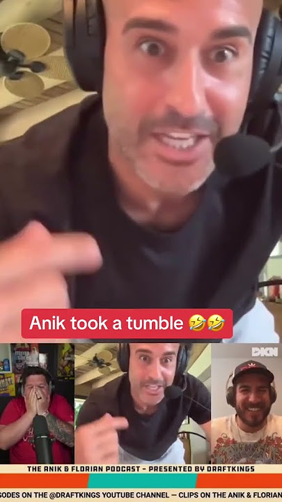 Anik took a tumble 🤣 (via jon_anik/IG, anikflorianpod/IG)