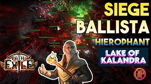 Path Of Exile: 3.19 - Hierophant Siege Balista - Dex stacking. Boss Killer  - end game