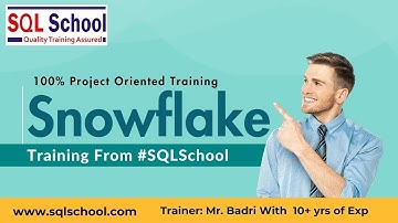 Snowflake Training from SQL School I #snowflake  #sqlschool