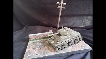 Simple road diorama. 1/35 scratch build modelling