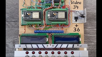 34  Modellbahn Achszähler - 8 bidirektional achsgezählte Gleisabschnitte - im Kreis mit 2 ESP32