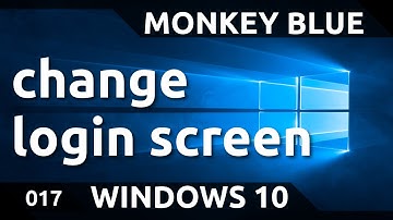 Windows 10: how to change login screen