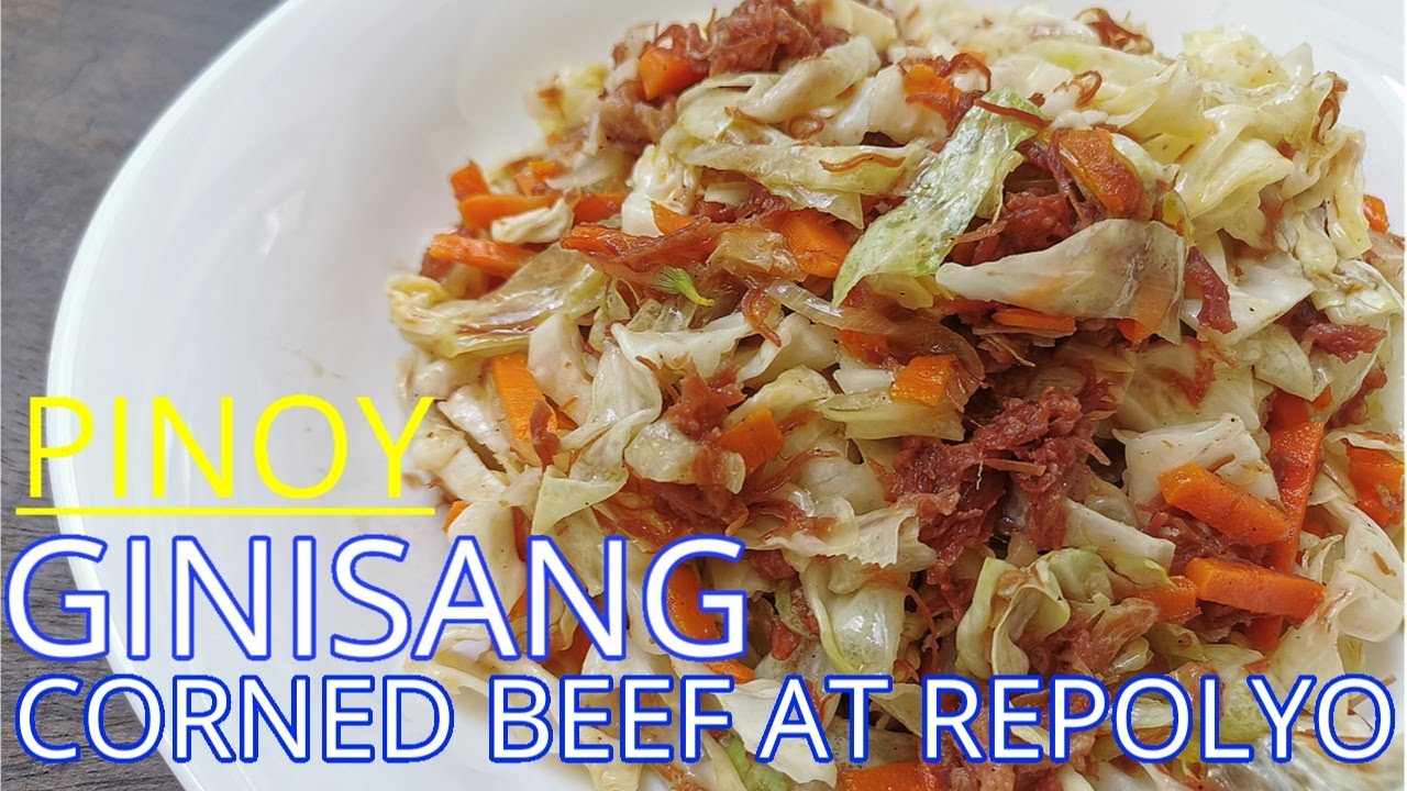 Simple Easy and Yummy Ginisang Corned Beef at Repolyo YouTube