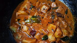  ചകകൻ കറയട Taste ൽ കറഞഞ ചരവ കണട Potato കറ Spicy Potato Curry Kerala Style Meat Curry