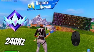 Apex Pro MIni ASMR😴 Ranked Gameplay🏆 Satisfying Keyboard Fortnite [4k 240Fps]