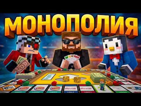 WE Are Playing Real Tabletop Monopoly in Minecraft with Friends!