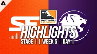 San Francisco Shock vs Los Angeles Gladiators | Overwatch League Highlights OWL Stage 1 Week 4 Day 3