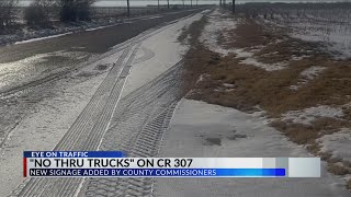 Taylor County adds ‘No Thru Truck’ sign on CR 307 as traffic increases