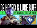 Destiny 2 | NEW DLC UPDATE! Lure BUFFED! Hunt Changes, Shadebinder, Gunsmith Mats, Console Fixes