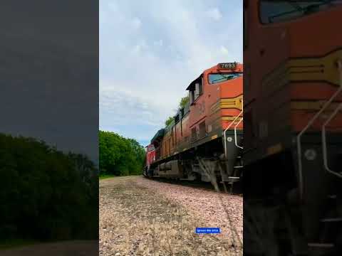 Freight train pulls
