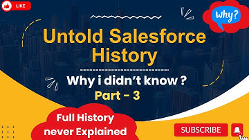 Part -3 | Untold Salesforce History including Timelines