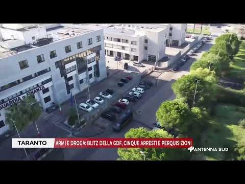 Video 11 DICEMBRE 2025 TARANTO ARMI E DROGA, BLITZ DELLA GDF, CINQUE ARRESTI E PERQUISIZIONI