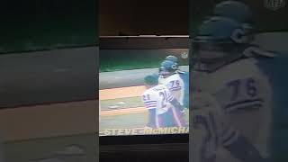 McMichael gets the safety. (1985)