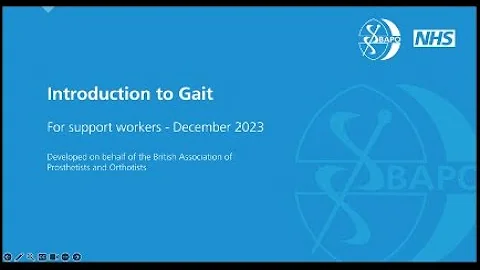 BAPO Introduction to gait for support workers