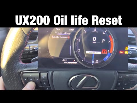 2021 Lexus UX200 Maintenance Reminder Reset