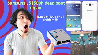 samsung j5 j500h dead boot repair hang on logo flashing error all problum fix ufi box