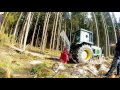 forst - waldarbeit 2016, TEIL 2  Johndeere, Tajfun, Stihl, Unterreiner, Rückewagen, Sägespalter