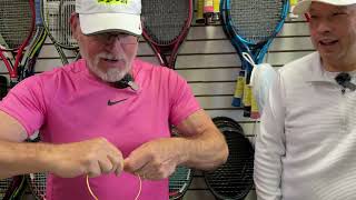 ARE POLYESTER TENNIS STRINGS REALLY THAT FIRM?  DAN HAS A NEW WAY OF TESTING STRING STIFFNESS