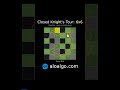 Closed Knight's Tour 🐴 on a 6x6 Board