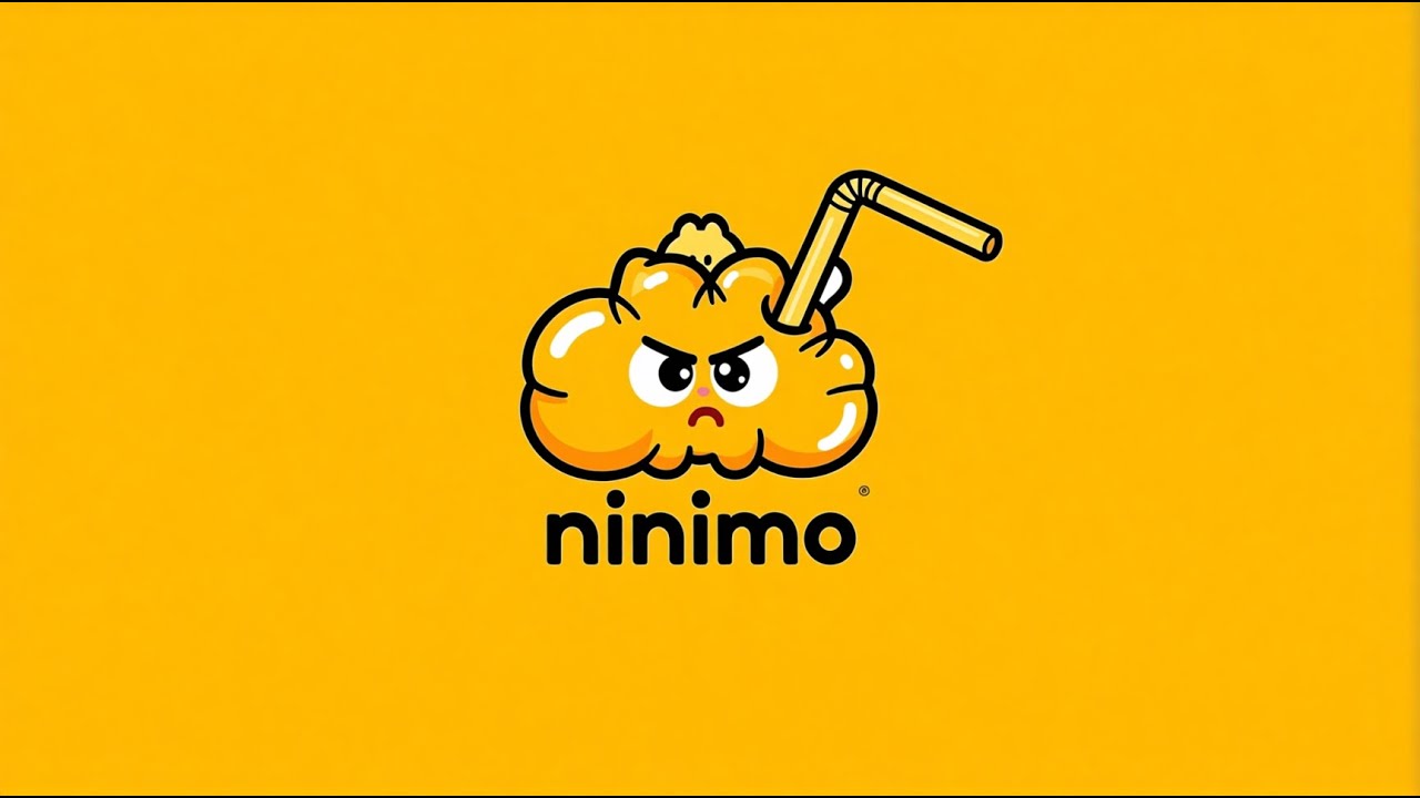 Ninimo Sucky Straw Milkshake Logo Ident Edit Effects