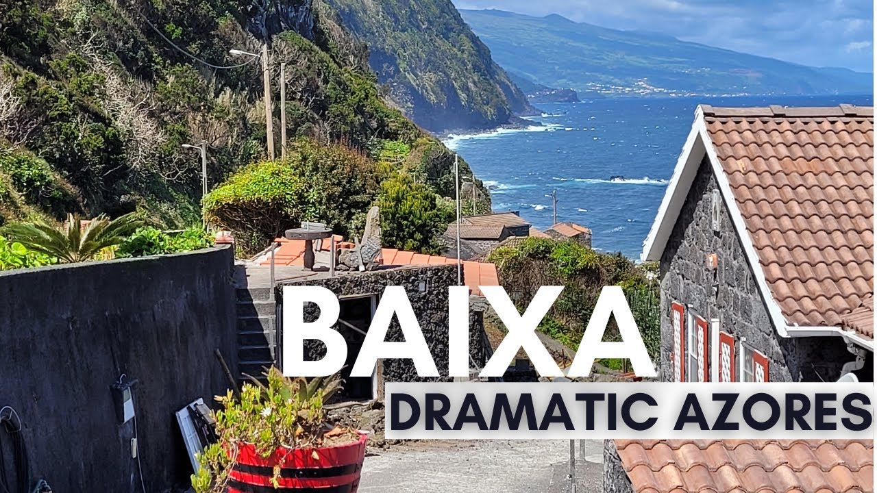 DRAMATIC AZORES COASTAL VILLAGE OF BAIXA - Pico Island, Portugal - Amazing road trip - Ep 93