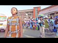 HECTIC STREET MARKET IN AFRICA  || AFRICAN WALK VIDEOS
