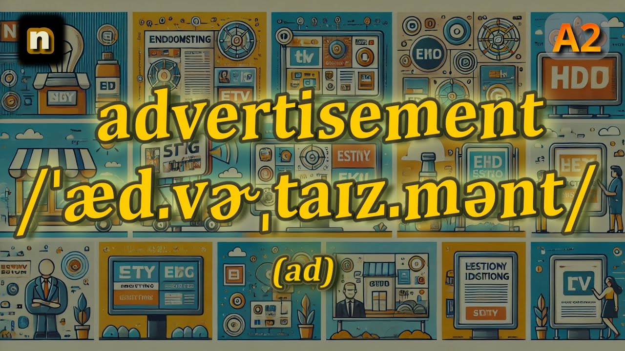 [n] Advertisement meaning (ad) with 5 examples