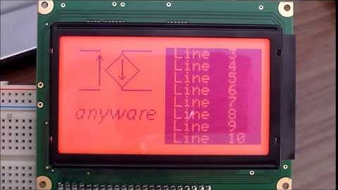 128x64 LCD dot matrix graphic display with Arduino